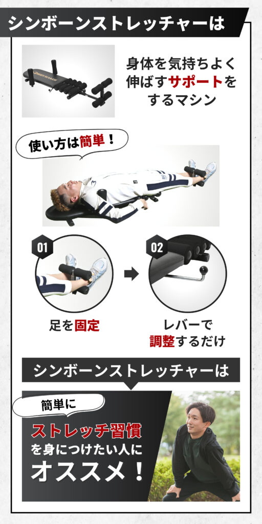 シンボーンストレッチャーの評判を徹底解説【10分でOK！簡単ストレッチ 